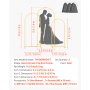 VEVOR Arch Backdrop Stand, Set of 3, 1.8/1.5/1.2 m, Stable Structure, Easy Assembly, Gold Metal Arch Backdrop Stand for Wedding, Birthday Party, Graduation, Celebration, and Ceremony Decoration