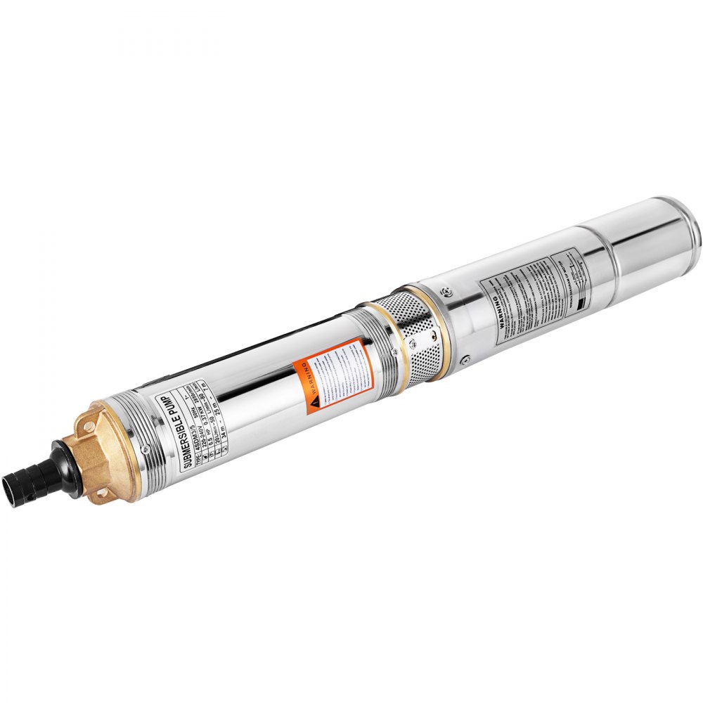 0.37 Kw 0.5hp Brunnenpumpe Tiefbrunnenpumpe ø98x632mm Edestahl Gartenpumpe