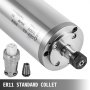 VEVOR Spindelmotor Wasserkühlung 0,8 Kw wassergekühlter Spindelmotor Er11 Spindelmotor 24000 U/min Spannzangen für CNC-Gravieren wassergekühlter Motor