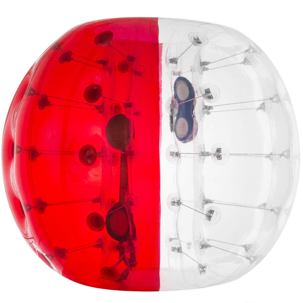 1.2M Aufblasbarer Körper Bumper Ball Zorb Rot Durchsichtig Fußball Blase