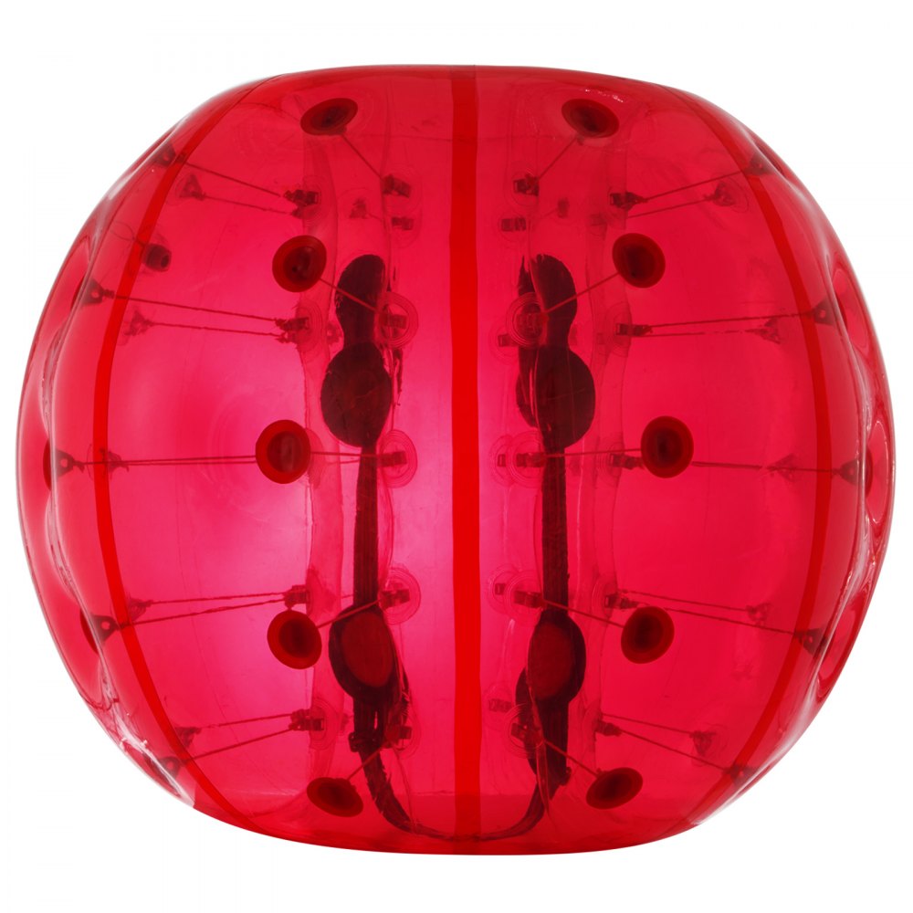 1.2M Aufblasbarer Körper Bumper Ball Zorb Rot Durchsichtig Fußball Blase