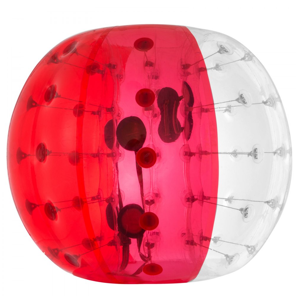 1.2M Aufblasbarer Körper Bumper Ball Zorb Rot Durchsichtig Fußball Blase