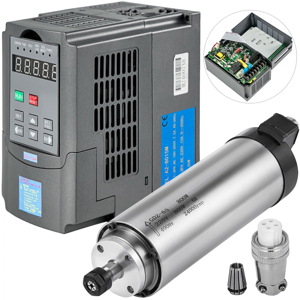 VEVOR 0,8KW Luftgekühlter 220-250 V / 400 Hz, 0-24000 U / min