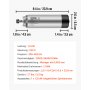 VEVOR CNC Spindle Motor, Air-Cooled, 1.5 kW, 220-250 V, Air-Cooled Motor for CNC Collet Chucks, 8000-24000 RPM