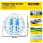 VEVOR Fußball Aufblasbar Spiel Kinder Bumper Ball Bubble Soccer Zorb 1.5M