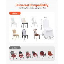 100x Stuhlhusse Stuhlüberzug Stretch Hussen Hochzeit Universal Bankett