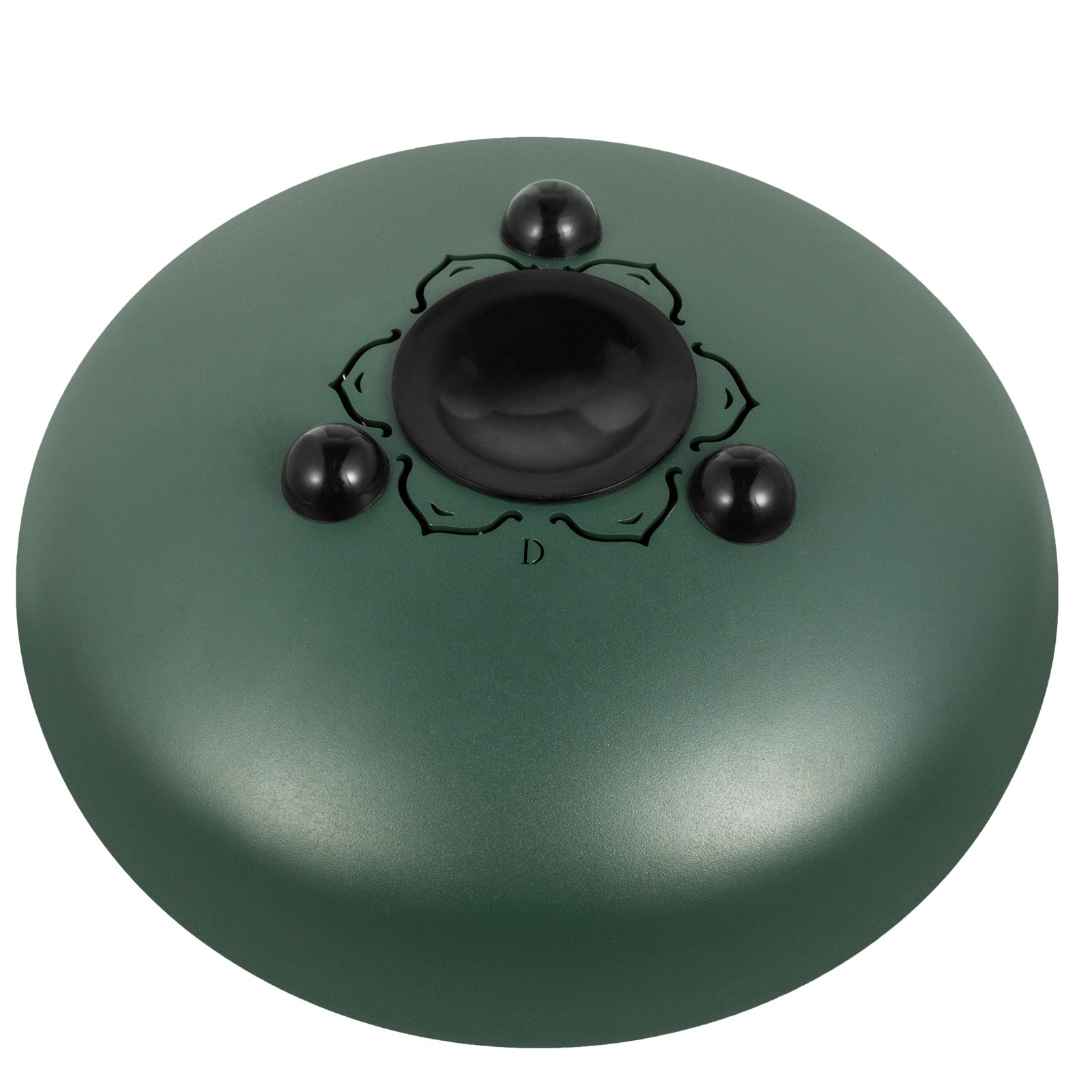 VEVOR Zungentrommel aus Stahl,Drum Instrument 11 Töne,Drum Instrument 25 cm, Percussioninstrument Pistolenfarbe mit Reisetasche, Musikbuch, Schlägel, Mineralgrün Tank Drum Chakra Drum