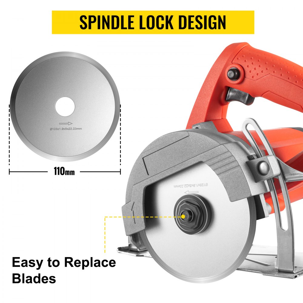 Vevor Kreissäge Handkreissäge 1750w Wärmeableitung 110mm Klingen 13000 U/min