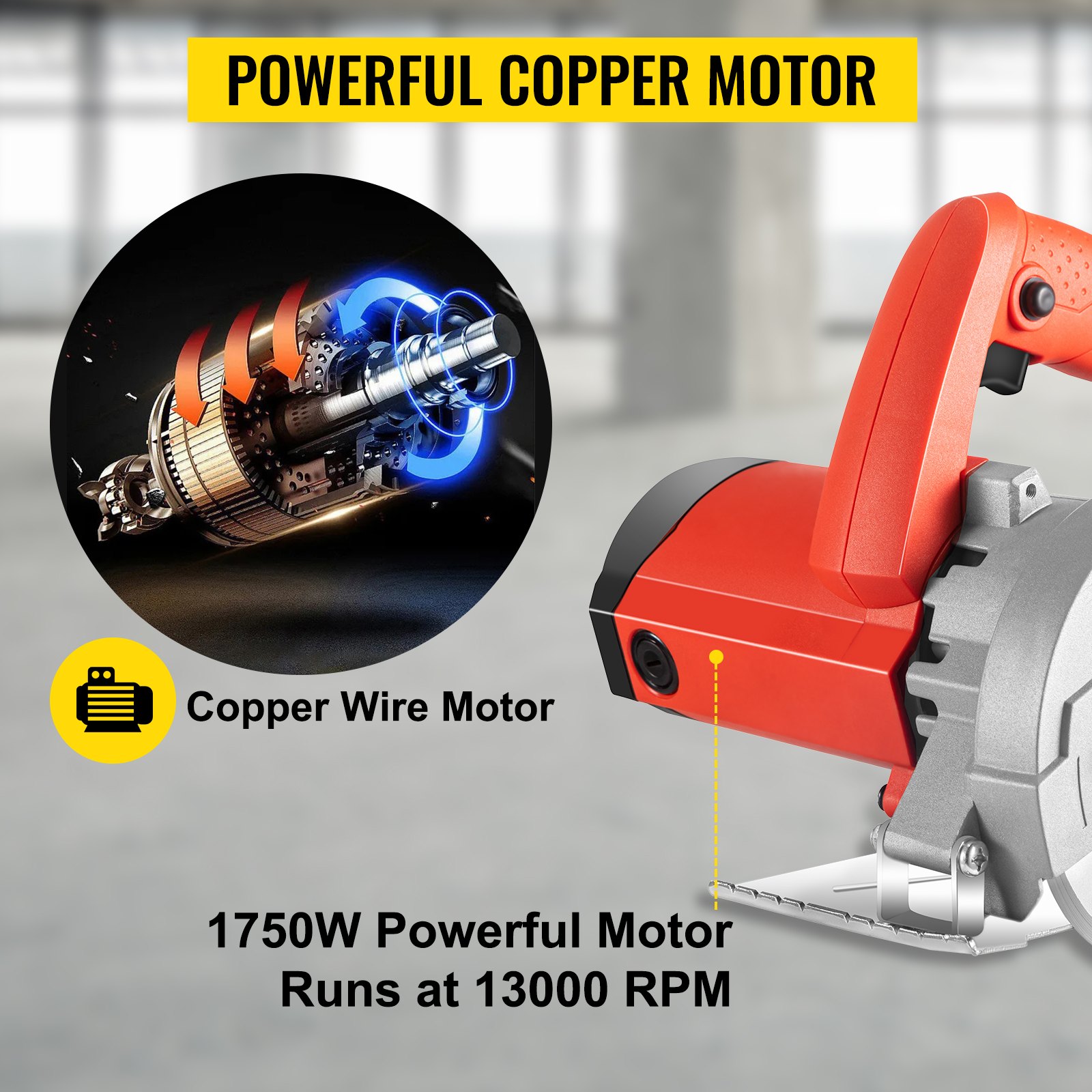 Vevor Kreissäge Handkreissäge 1750w Wärmeableitung 110mm Klingen 13000 U/min