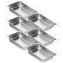 VEVOR 6er-Pack Hotelpfannen Gastronormbehälter Edelstahl 530x326x107mm 13,9L