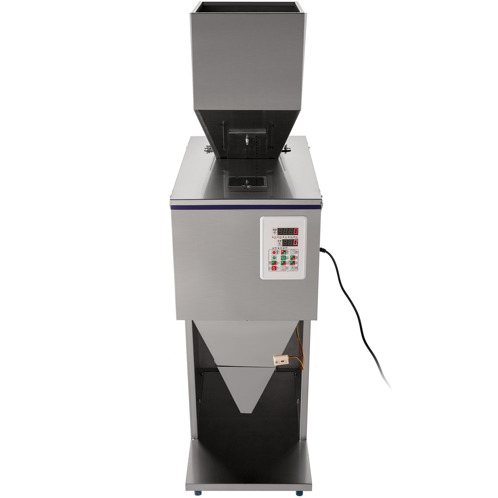 VEVOR Pulver-Füllmaschine 220 V, Pulverfüllmaschine 1200 g, Vollautomatische Pulververpackung Füllmaschine, Abfüllmaschine 201 Edelstahl Trichterkapazität 25 kg, Lebensmittelverpackungsmaschine