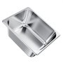 VEVOR Gastronormbehälter Hotelpfanne (1/2-Größe) 2 Stk. 9 L, wiederverwendbare Behälter (148 mm tief), rostfreie Catering-Aufbewahrung, Panierschale Speisebehälter mit Deckel für Party Buffet