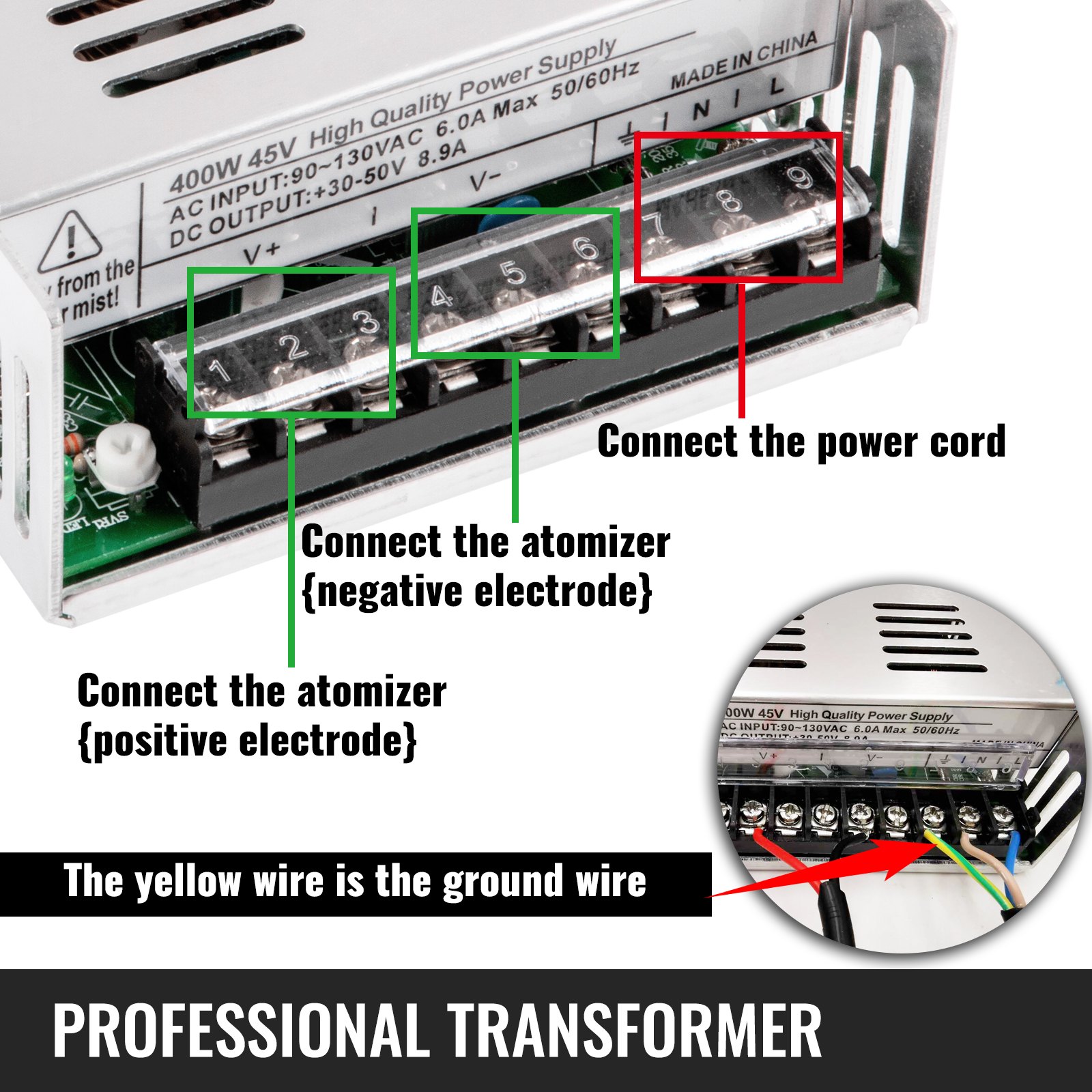 VEVOR 12 Heads Mistmaker Ultraschall-Luftbefeuchter Wasserdampf-Hydroponik-Nebelgerät