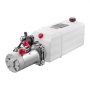 VEVOR 8 L Hydraulic Power Unit, Single Acting Dump Trailer Pump, 22 MPa Max Relief Pressure & 3.4 L/min Flow Rate, DC 12V Hydraulic Pump with Metal Reservoir for Dump Trailer Car Lifting