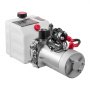 VEVOR 4 Qt Hydraulikaggregat einfachwirkende Kippanhängerpumpe, maximaler Öffnungsdruck 22 MPa und Fördermenge 3,4 L/min, 12 V DC Hydraulikpumpe mit Metallbehälter für Kippanhänger Weiß