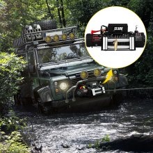 VEVOR 12V Elektrische Seilwinde 6123,5 kg Elektrische Winde Elektrische Motorwinde 52 x 25 x 24 cm Motorwinde