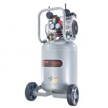 VEVOR Luftkompressor 49L Flüsterkompressor 2HP Luftpumpe ölfrei 8bar Kompressor Einphasig Geräuschpegel ≤63dB Ideal zum Aufpumpen von Reifen Autoreparaturen Malerarbeiten Holzarbeiten