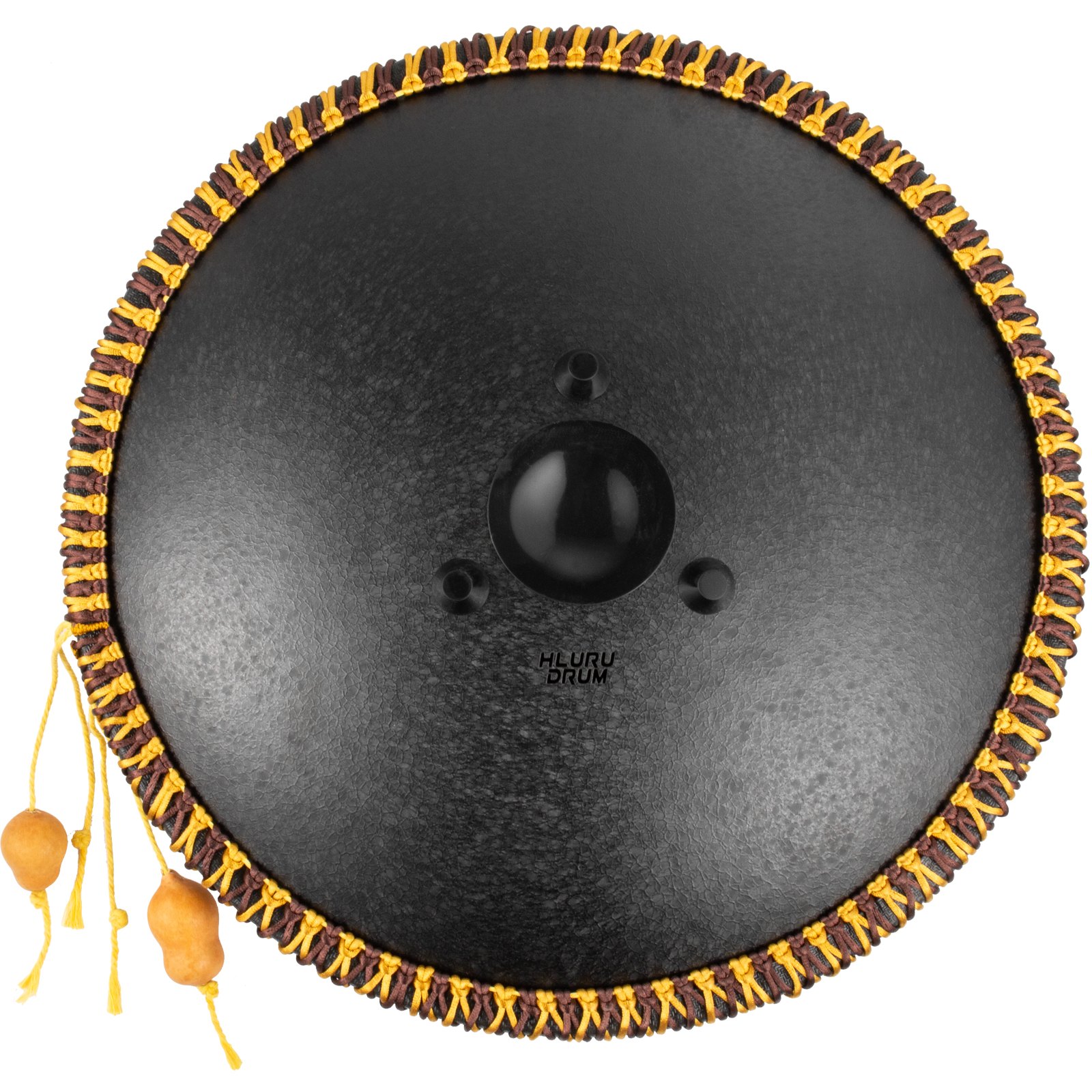 Handpan Stahlzungen Trommel 14" 14 Töne Schlaginstrument Tasche Schlägel Schwarz