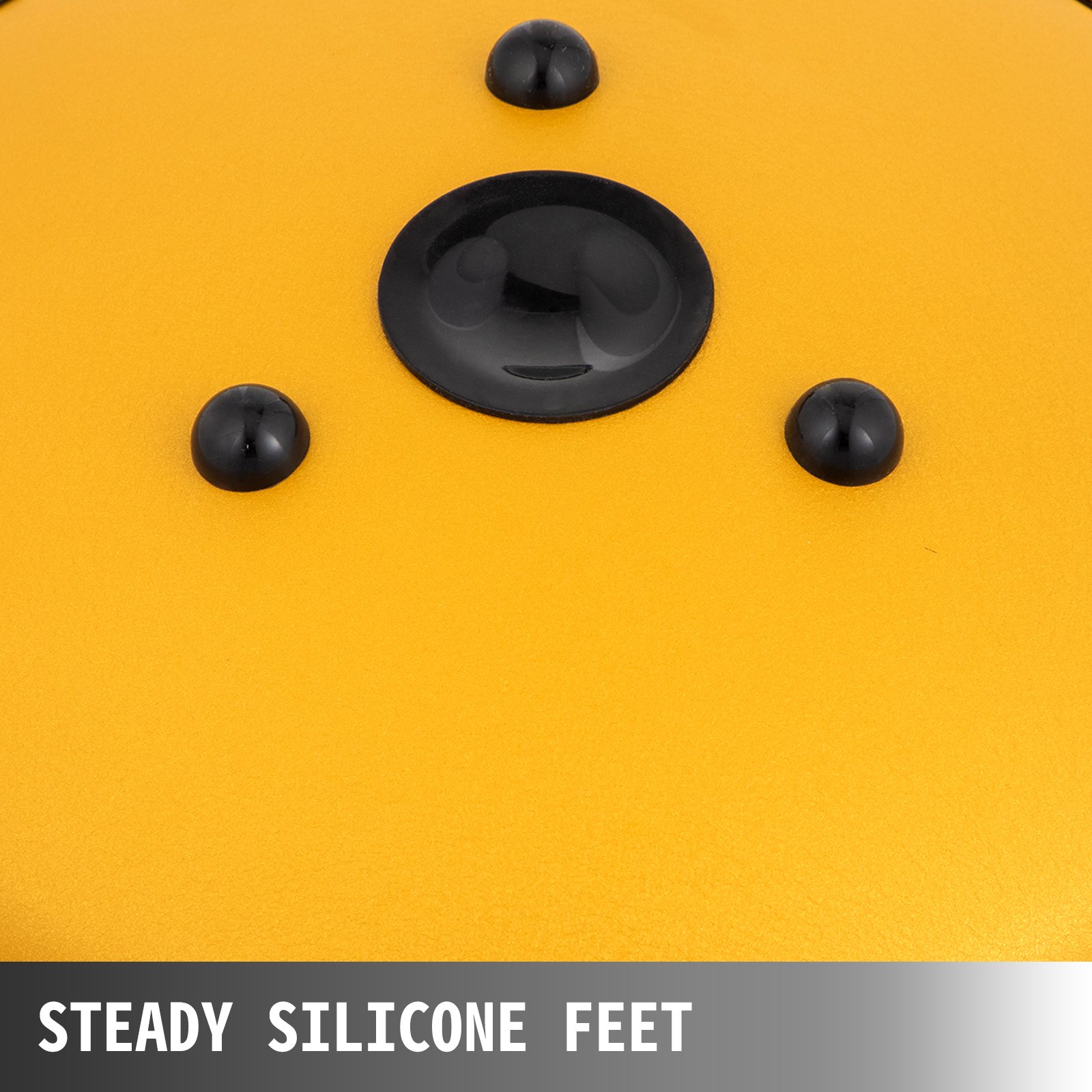 VEVOR Zungentrommel aus Stahl, Hang Drum Instrument 14 Töne, Hang Drum Instrument 36 cm, Percussioninstrument Pistolenfarbe mit Reisetasche, Schlägel, Golden Marineblau Tank Drum Chakra Drum