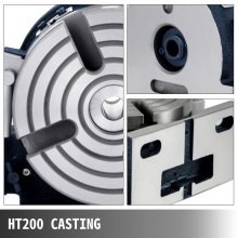 VEVOR Trennscheibe Durchmesser 150 mm Trennplatten-Set mit Grundabmessungen Horizontal 180 x 170 mm Trennplatten-Set für Drehtisch Höhe 80 mm