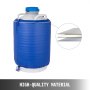 15L Liquid Nitrogen Storage Tank Static Cryogenic Container with 6 Canisters