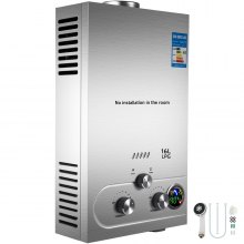 16l Lpg Gas Durchlauferhitzer Boiler Wasserboiler Heißwassertherme Water Heater