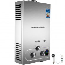 18l Lpg Gas Durchlauferhitzer Boiler Wasserboiler Heißwassertherme Water Heater