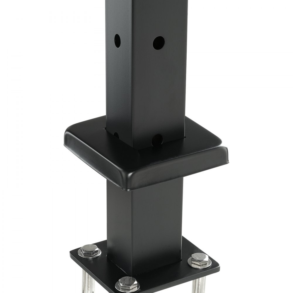 VEVOR Kabelgeländerpfosten, 106,68x2,54x5,08 cm L-förmiger Eckgeländerpfosten, 12 vorgebohrte Löcher, SUS304 Edelstahl Geländerpfosten mit gebogener Halterung, 1er-Pack, 1JZLGZHS1067CSWRBV0