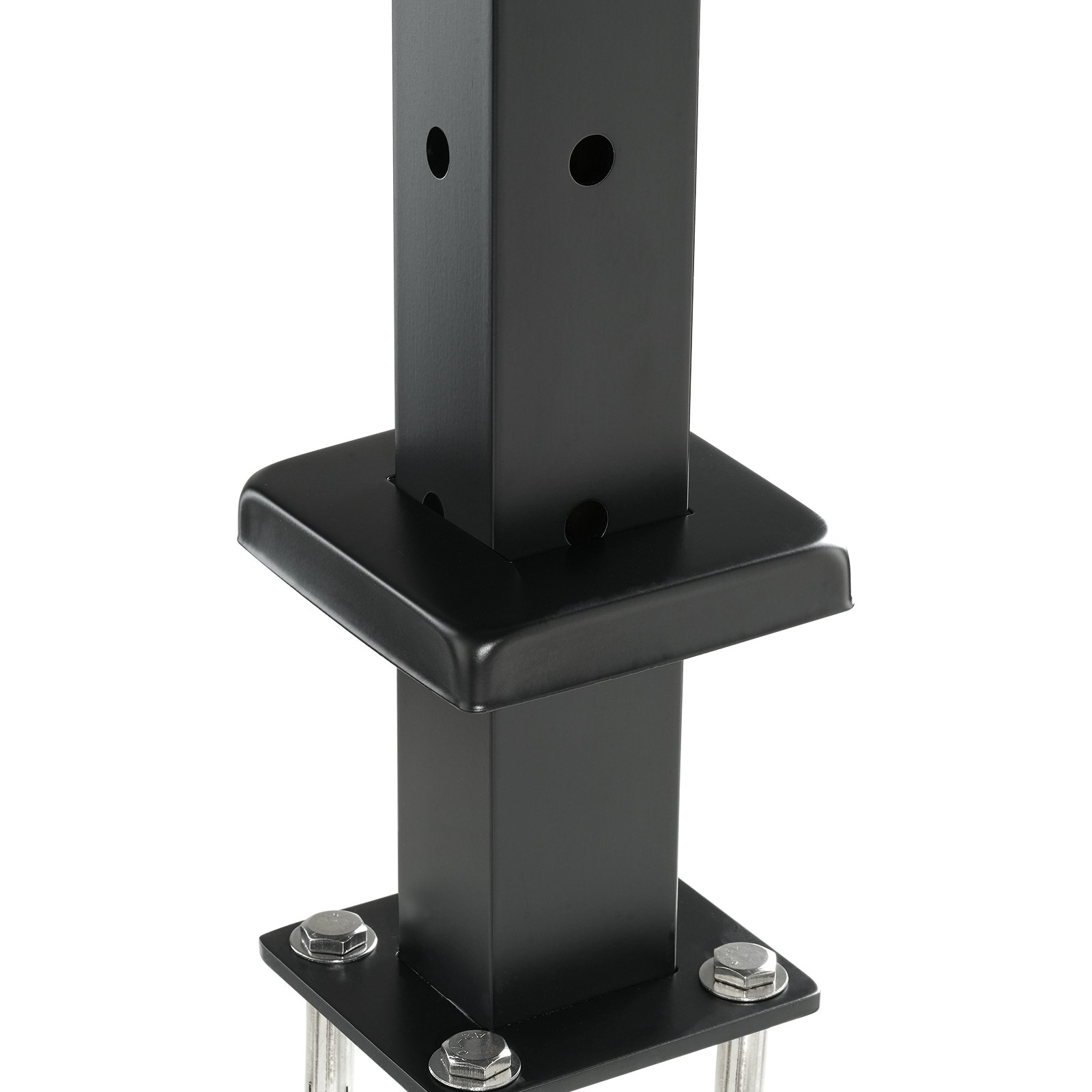 VEVOR Kabelgeländerpfosten, 106,68x2,54x5,08 cm L-förmiger Eckgeländerpfosten, 12 vorgebohrte Löcher, SUS304 Edelstahl Geländerpfosten mit gebogener Halterung, 1er-Pack, 1JZLGZHS1067CSWRBV0