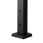 VEVOR Kabelgeländerpfosten, 106,7x3x5 cm Stahl-Eckgeländerpfosten, mit L-förmigen vorgebohrten Löchern, SUS304 Edelstahl-Geländerpfosten, 1er-Set, Schwarz, 1JZLGZXHS10607YXO001V0