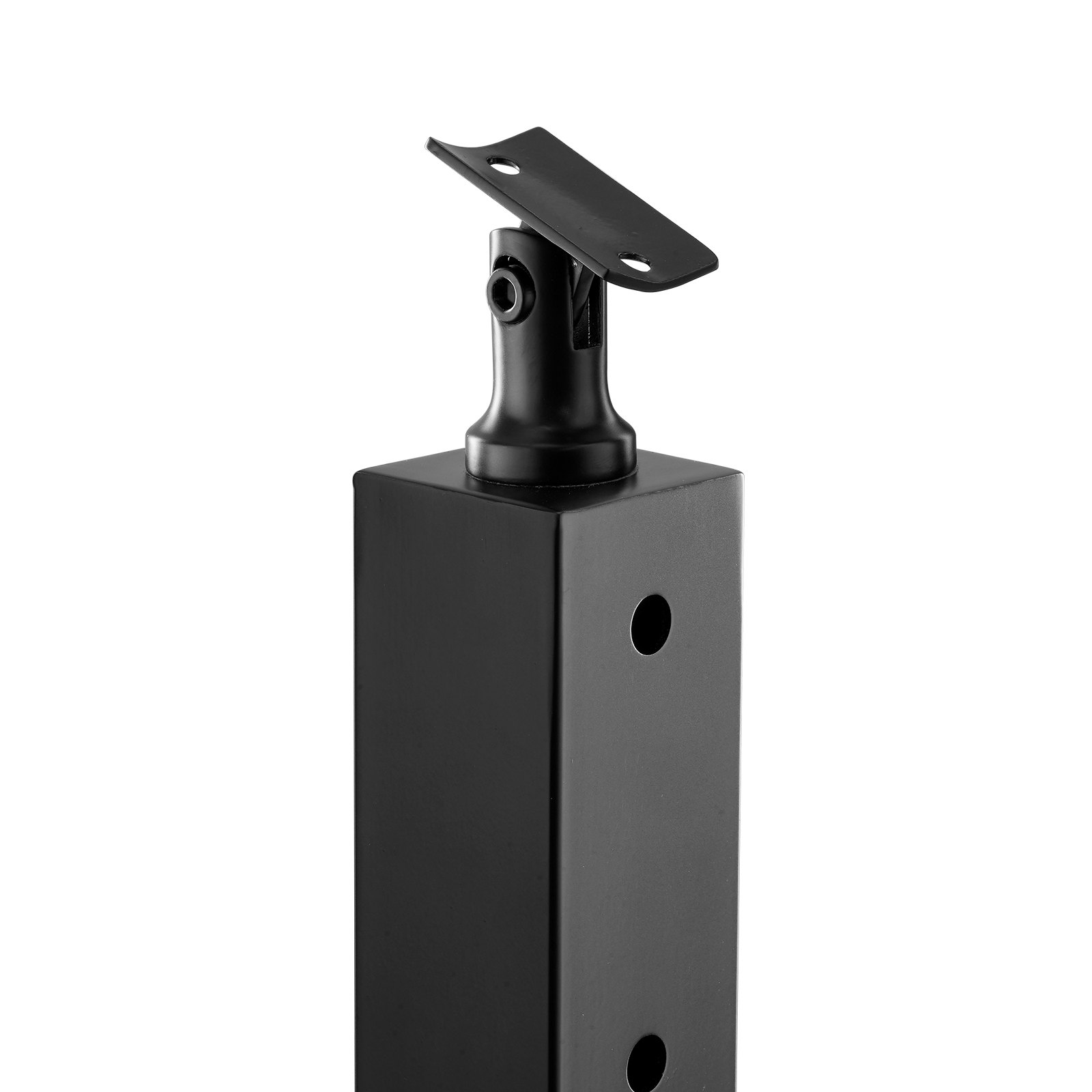 VEVOR Kabelgeländerpfosten, 914x50,8x50,8 mm, Kabel-Treppengeländerpfosten, vorgebohrte horizontale Löcher, Edelstahl SUS304, für Handlauf, Balustrade, schwarz, 1JZLGZXHS9148RVYS001V0