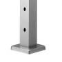 VEVOR Kabelgeländerpfosten, 91,4x5x5cm Stahl-Deckgeländerpfosten mit horizontalen & vorgebohrten Löchern, SUS304 Edelstahl, mit gebogener Halterung, 1 Stk., Silber, 1JZLGZXYS91466KZK001V0