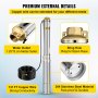 423FT 2HP Deep Well Pump Submersible 100L/MIN Stainless Steel Underwater Bore Long Life