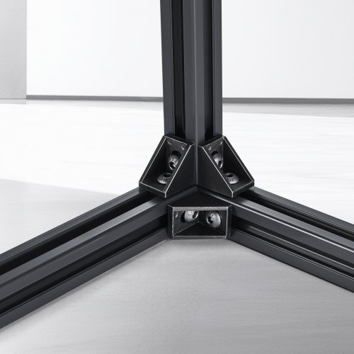 2x Aluprofil 2020 T-Nut, 1000 Mm, Schwarz Eloxiert – 20x20 Mm – Für 3D-Drucker, CNC, DIY & Maschinenbau