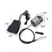 VEVOR S-R Hängende Flexwellenmühle 4 mm Schmuck Design Reparatur Werkzeuge 0-18000 U/min Pedal aus technischem Kunststoff nagelneu für hochpräzises