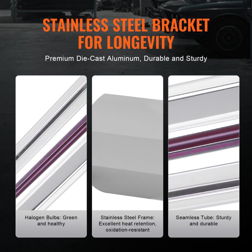 VEVOR Infrarot-Heizstrahler, Lackhärtungslampe, Wärmestrahler, Aushärten für Auto, Infrarotlack, Kochbereich, Lackheizlampe 590x372x54 mm, 2 Sets, 3000 W, Stecker NICHT im Lieferumgang enthalten