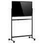 VEVOR Whiteboard mit Ständer 888x583mm Magnettafel Stativdrehtafel Schwarz, Büro Schule Zuhause Angenehmes Schreibgefühl Rahmenlos aus 3,2mm Dickem Glas inkl. Markern Magneten & Schwamm