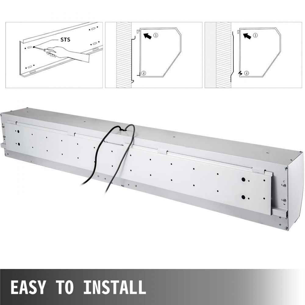 Türluftschleier 150 Cm Umluft Kühl- Gefrierräume Kühlzelle Luftschleier Lufter