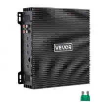 VEVOR Autoverstärker 2-Kanal, Endstufe Klasse AB Überbrückbar, Max. 2 x 300 W an 4 Ohm / 2 x 600 W an 2 Ohm, Hochleistungsverstärker für SUVs Pickups Geländewagen Mehrkanal-Audioverstärker