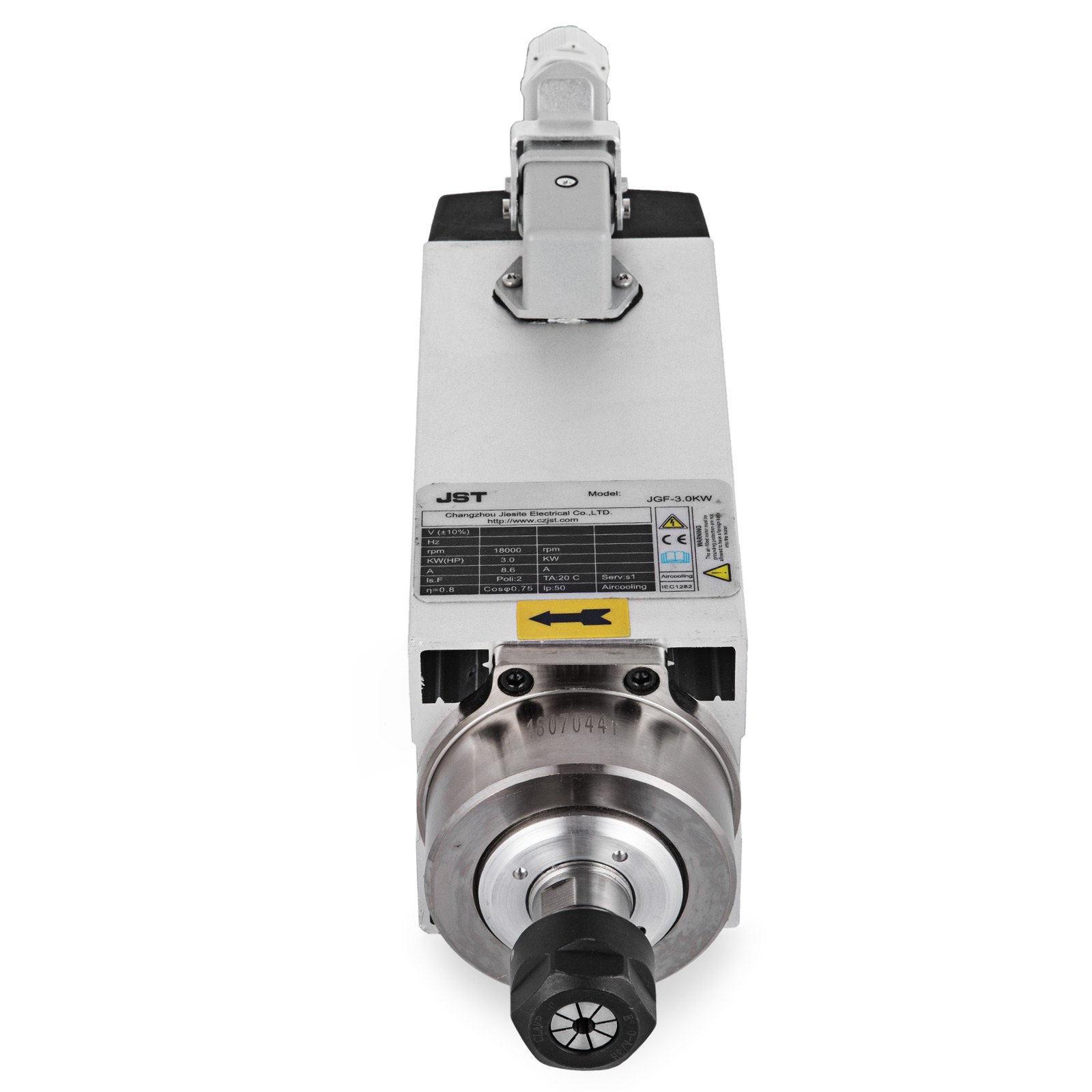 VEVOR 3,0KW Luftkühlender Spindelmotor 220 V ~ 250 V / 300 Hz, 0-18000 U / min, Edelstahl mit 3 KW 4HP Frequenzumrichter 3 Phasen 208-240 V AC SPWM Arbeitstemperatur -10-40 ℃ Wechselrichter Display