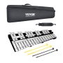 VEVOR Glockenspiel-Xylophon-Set mit 30 Tönen, Schlaginstrument mit Schlägeln, Trommelstöcken und Tragetasche, professionelles Glockenspiel-Xylophon-Schlaginstrumentenset für Schüler und Erwachsene