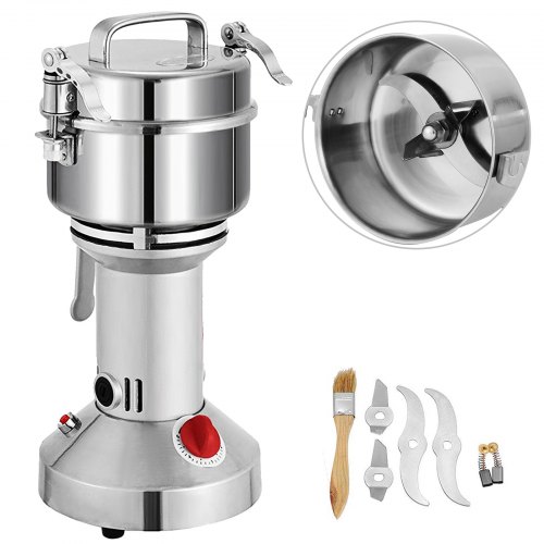 VEVOR Elektrische Getreidemühle Gewürzmühle Mühle Pfeffer Kräuter Mühle Spice Perle Pulver Mühle Trockenfutter Grinder Maschine