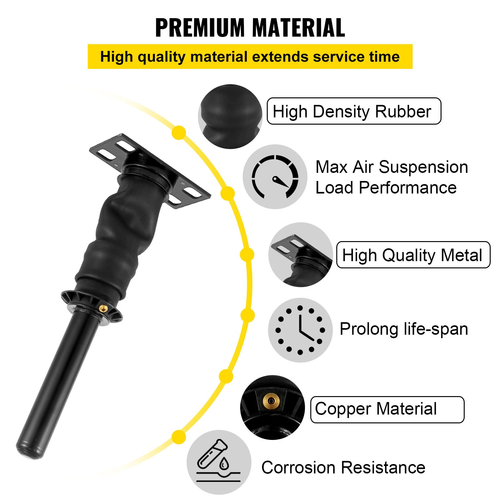 VEVOR-Stoßdämpfer für Hintere Kabine, Passend für International Prostar Pro 2008–2017 3595977C96 3595977C95, Luftstoßdämpfer für Kabine, Dämpft Fahrvibrationen (Einzeln)