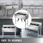 Spülschrank 3 Becken 95 X 48 Cm Spültisch Edelstahl Gastro Spüle Spülbecken