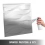VEVOR 13STK 3D Wandpaneele 50x50cm Dekorative Fliesen Packung Selbstklebend Wandtattoo PVC, für Büro, Flur, Küche, Wohn- und Esszimmer(Wellen)