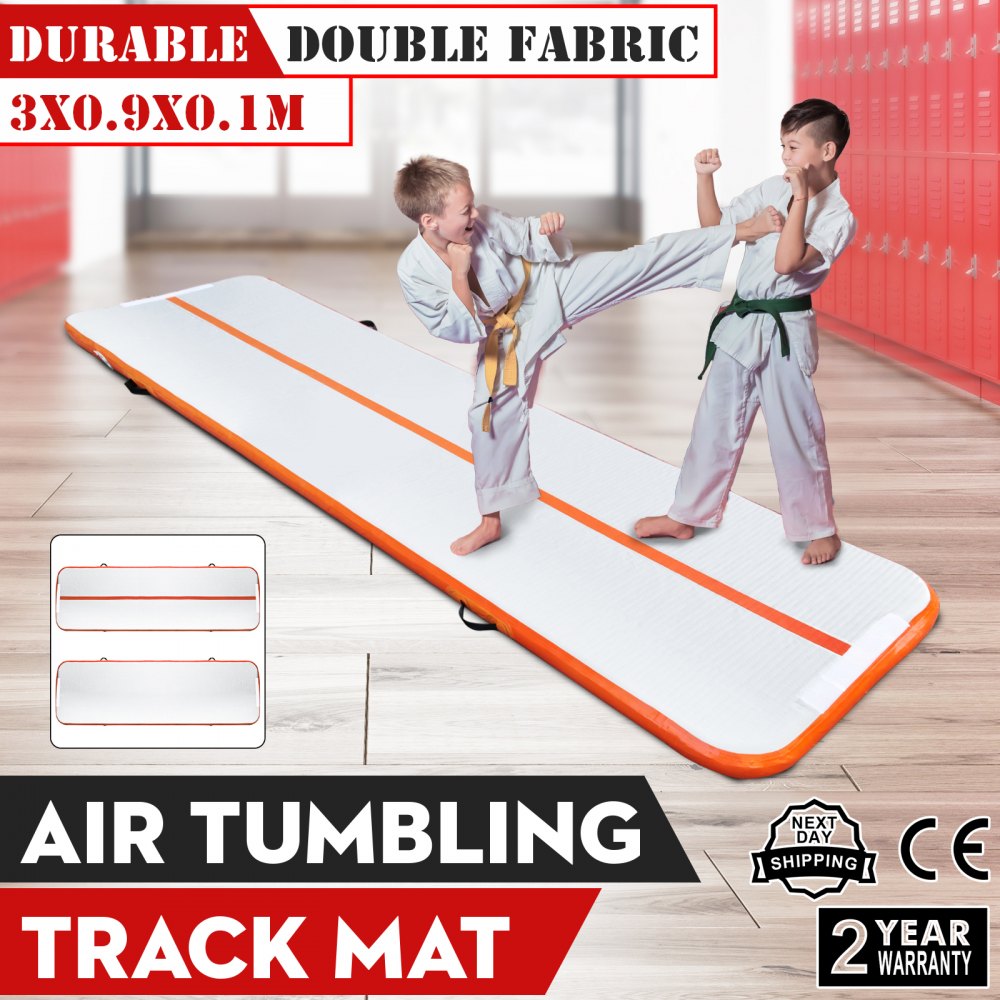 10Ft Air Track Floor Tumbling Aufblasbare Gymnastikmatte Yoga AirTrack Pro Fitness