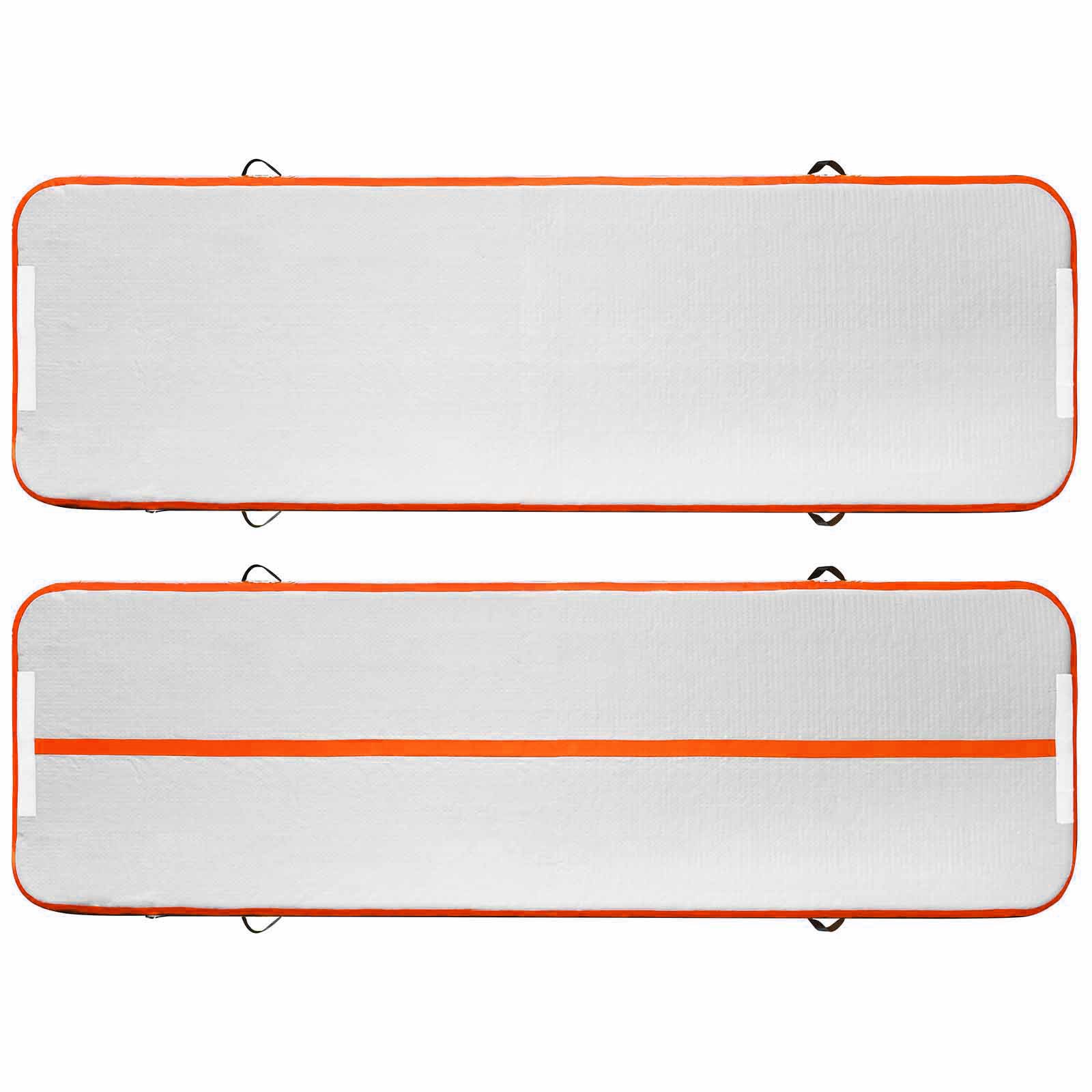 10Ft Air Track Floor Tumbling Aufblasbare Gymnastikmatte Orange AirTrack 4 Zoll dick