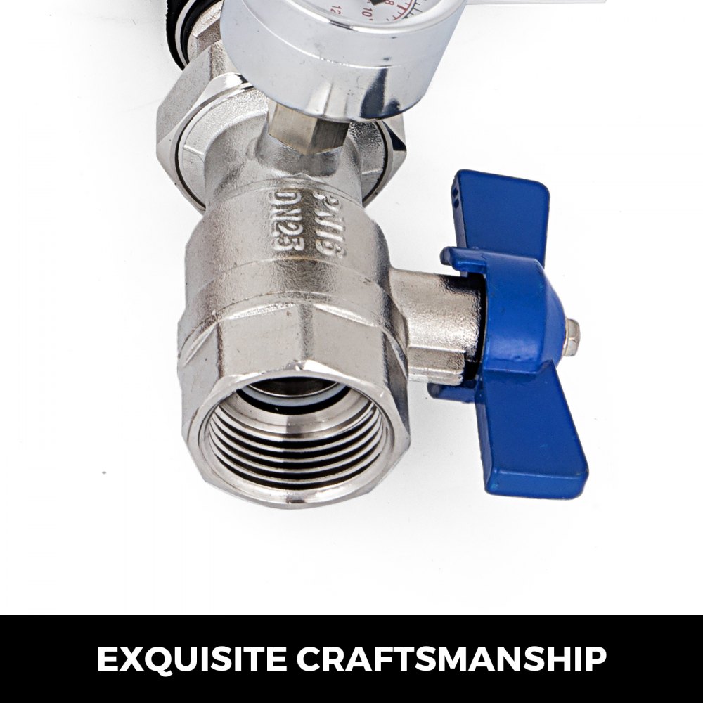 Edelstahl Heizkreisverteiler Fußbodenheizung Für 1/2" 3 Fach 3 Heizkreise