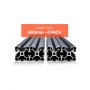VEVOR 4er Set 600 mm T-Nut 4040 Aluminium-Strangpressprofil, eloxierte Linearschiene nach europäischem Standard, Nutenprofil für 3D-Drucker, CNC-Maschine DIY, Lasergravur, Schwarz