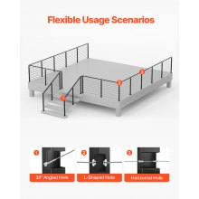 VEVOR Kabelgeländerpfosten 4er-Pack 914x50,8x50,8mm 4JZLGZXHS914MY65M001V0